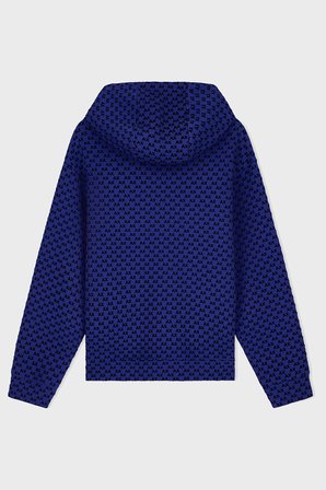 Armani Exchange Logolu Pamuklu Regular Fit Kapüşonlu Sweat Erkek SWEAT XM002903 AF10818 MB036 Mavi-Siyah