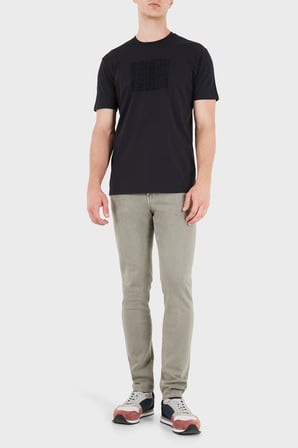 Armani Exchange Slim Fit Normal Bel Düz Paça Jeans Erkek KOT PANTOLON XM000070 AF27185 U6161 HAKİ