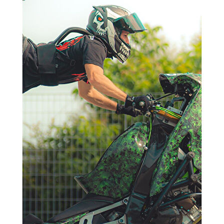 OJ LEVER SİYAH KORUMALI MOTOSİKLET ELDİVENİ M