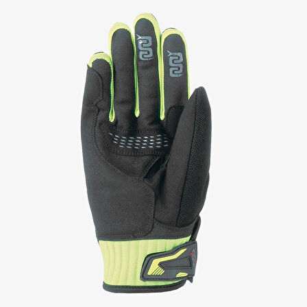 OJ LEVER SİYAH/SARI KORUMALI MOTOSİKLET ELDİVENİ S