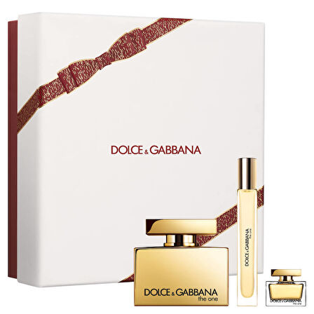 Dolce Gabbana The One Gold Intense Edp 75 Ml + Edp 10 Ml + Edp 5 Ml