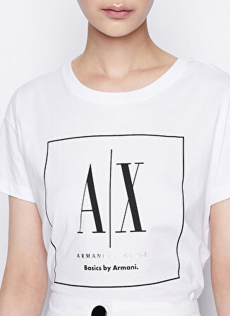 Baskılı Beyaz Kadın T-Shirt 3RYTFL