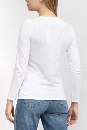 Kadın Tişört Beyaz