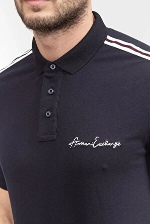 Erkek Armani Exchange Polo Yaka T-Shirt - Lacivert | S