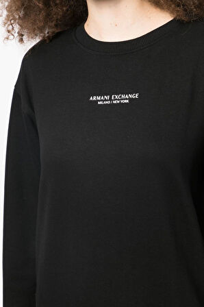 Kadın Logo Baskılı Elbise - Siyah | M