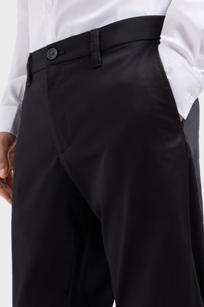 Armani Exchange Pamuklu Regular Fit Yüksek Bel Düz Paça Pantolon Erkek PANTOLON 8NZP20 ZN1RZ 1200 SİYAH