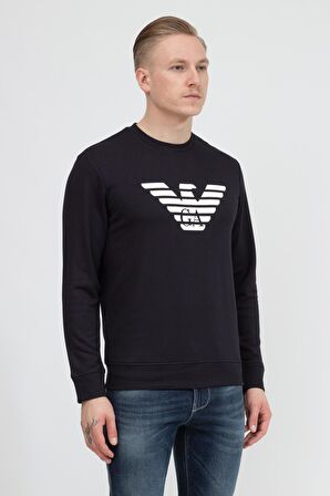 Erkek Bisiklet Yaka Sweatshirt