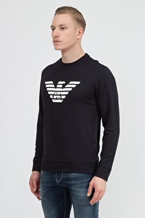 Erkek Bisiklet Yaka Sweatshirt