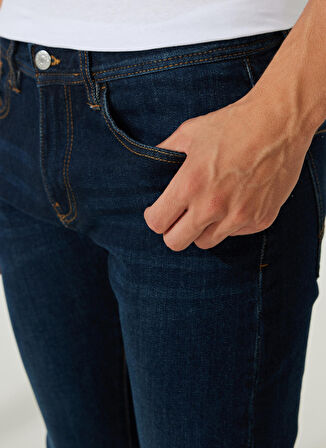 Normal Bel Normal Koyu Mavi Erkek Denim Pantolon 8NZJ13 1500-INDIGO DENIM