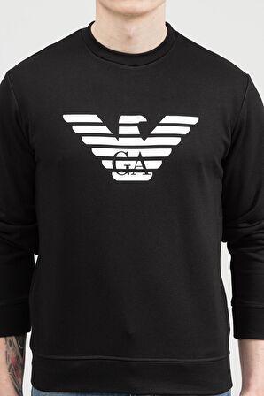 Erkek Bisiklet Yaka Sweatshirt