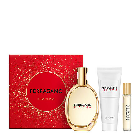 Salvatore Ferragamo Fiamma Edp 100ml. + Body Lotion 100ml. + Edp 15ml.