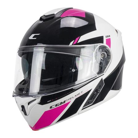CGM 568S BER SPORT Çene Açılır Kask Siyah/Fuşya-S