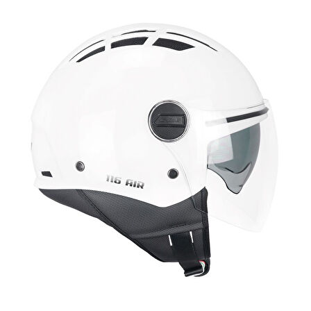 CGM 116A AIR Açık Kask BEYAZ Uzun Vizör+Güneş Vizörlü -M