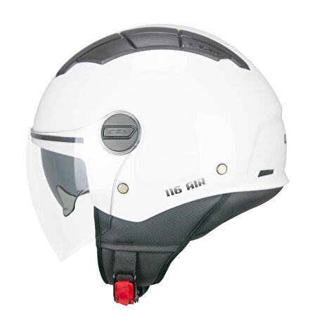 CGM 116A AIR Açık Kask BEYAZ Uzun Vizör+Güneş Vizörlü -XL