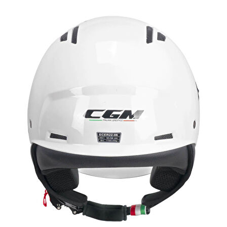 CGM 116A AIR Açık Kask BEYAZ Uzun Vizör+Güneş Vizörlü -XL