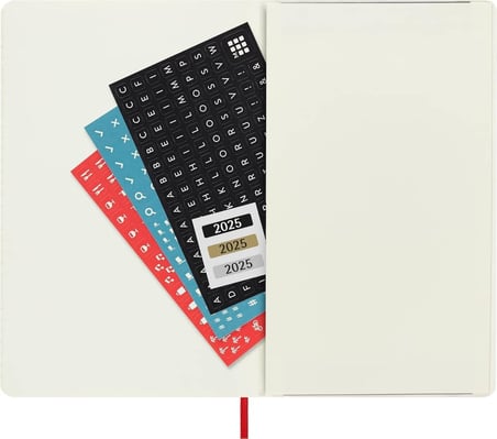 Moleskine 12 Ay Günlük Ajanda L Boy 13x21 cm Yumuşak Kapak Kızıl Kırmızı