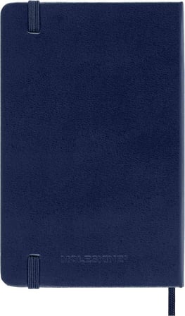 Moleskine 12 Ay Günlük Ajanda Cep Boy 9x14 cm Sert Kapak Safir Mavi