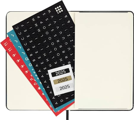 Moleskine 12 Ay Günlük Ajanda Cep Boy 9x14 cm Sert Kapak Siyah