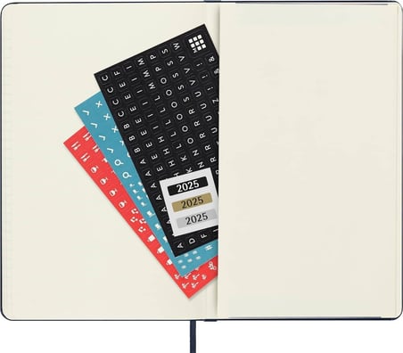 Moleskine 12 Ay Haftalık Ajanda L Boy 13x21 cm Sert Kapak Siyah