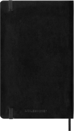 Moleskine 12 Ay Haftalık Ajanda L Boy 13x21 cm Yumuşak Kapak Siyah