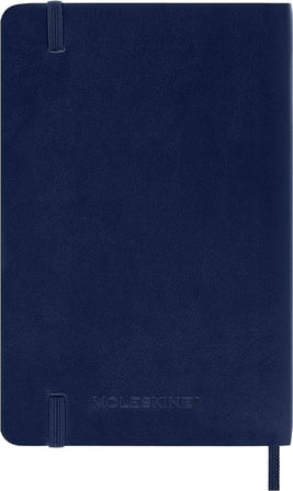 Moleskine 12 Ay Haftalık Ajanda Cep Boy 9x14 cm Yumuşak Kapak Safir Mavi