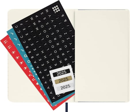 Moleskine 12 Ay Haftalık Ajanda Cep Boy 9x14 cm Yumuşak Kapak Safir Mavi