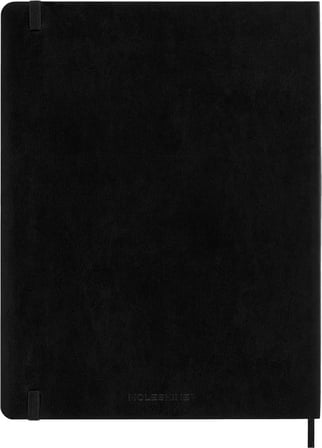 Moleskine 12 Ay Haftalık Ajanda XL Boy 19x25 Yumuşak Kapak Siyah
