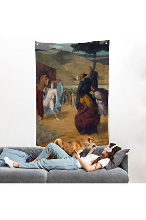 Edgar Degas - İskender ve Bucephalus Duvar Örtüsü-8056