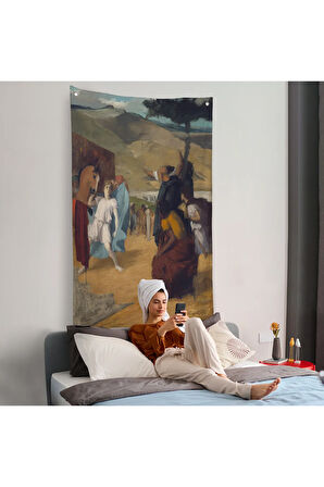 Edgar Degas - İskender ve Bucephalus Duvar Örtüsü-8056