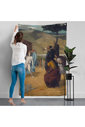 Edgar Degas - İskender ve Bucephalus Duvar Örtüsü-8056