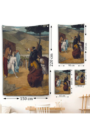 Edgar Degas - İskender ve Bucephalus Duvar Örtüsü-8056