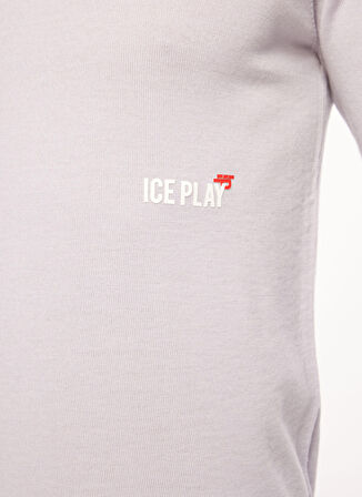 İce Play Bisiklet Yaka Normal Emprime Gri Erkek Kazak 23IU1M0A0019002_MAGLIA GIROCOLLO