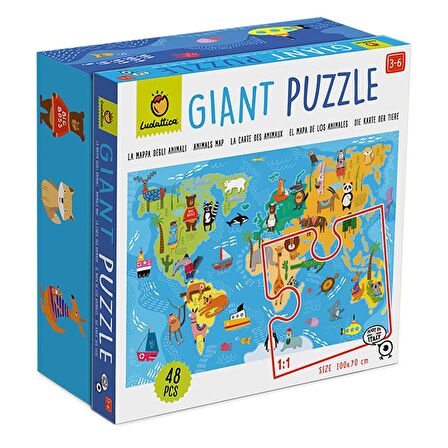 Ludattica Animals in The World - Giant Puzzle