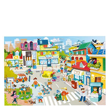 Ludattica The Eco Friendly City - Giant Puzzle