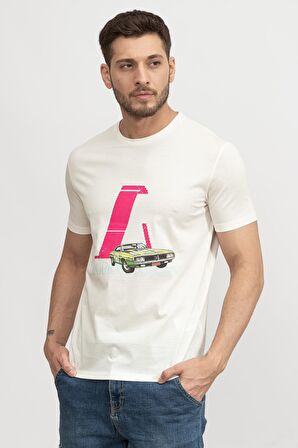 Erkek Bisiklet Yaka T-Shirt