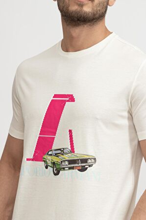 Erkek Bisiklet Yaka T-Shirt