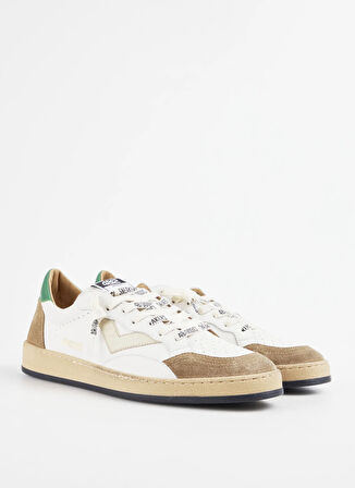 4B12 Beyaz - Bej Erkek Sneaker PLAYNEW