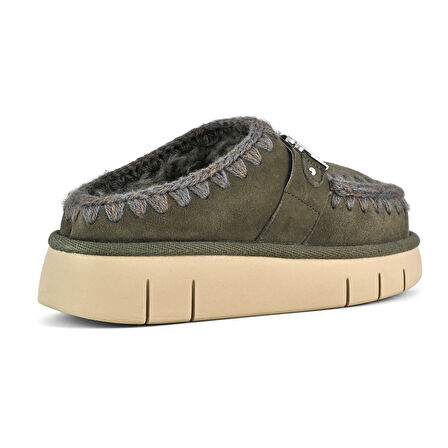 Kadın Terlik/ Panduf ( Ev ) MU.FW531001A BKOL Mou Bounce clog metal logo Black Olive