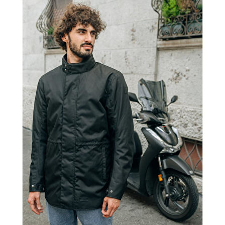 OJ STYLISH MAN MOTOSİKLET UZUN PARKA XL