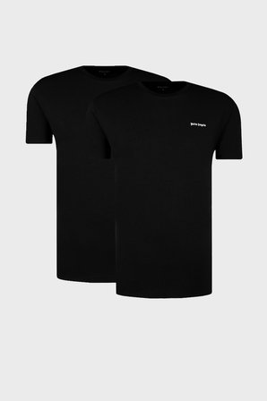 Palm Angels Pamuklu Bisiklet Yaka 2 Pack T Shirt Erkek T SHİRT PLA1UMBTS01BI SİYAH