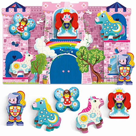 Headu Montessori First Puzzle The Unicorn Wood (2-5 Yaş)