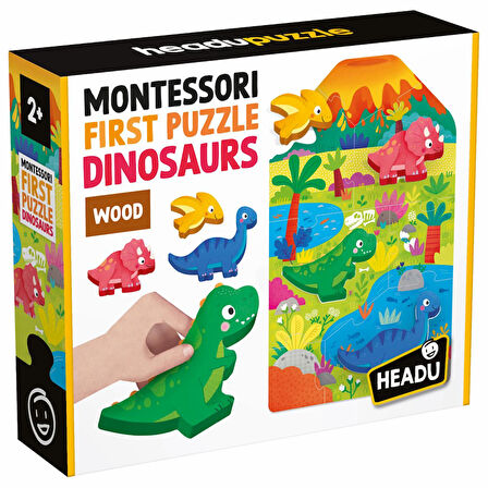 Headu Montessori My First Puzzle Dinosaurs