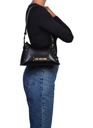 Love Moschino Siyah Kadın Omuz Çantası JC4272PP0M000