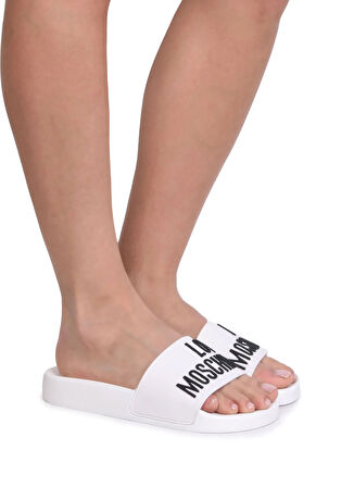 Love Moschino Terlik, 40, Beyaz
