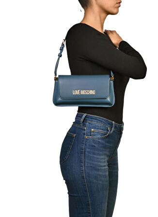 Love Moschino Mavi Kadın Omuz Çantası JC4058PP1N703