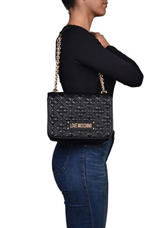 Love Moschino Siyah Kadın Omuz Çantası JC4000PP1N000