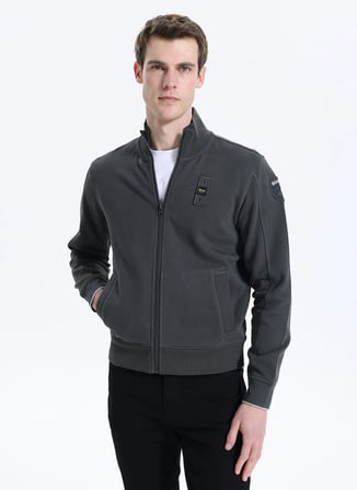 Blauer Dik Yaka Lacivert Erkek Sweatshırt 25WBLUF01183-978 CITY
