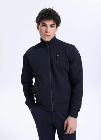 Blauer Lacivert Erkek Dik Standart Sweatshirt 25WBLUF01183-888 CITY