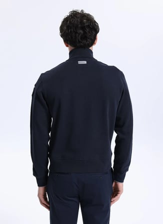 Blauer Lacivert Erkek Dik Standart Sweatshirt 25WBLUF01183-888 CITY