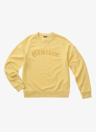Blauer Sarı Erkek Regular Fit Logo Baskılı Sweatshirt 26SBLUF03242-234 CAMP